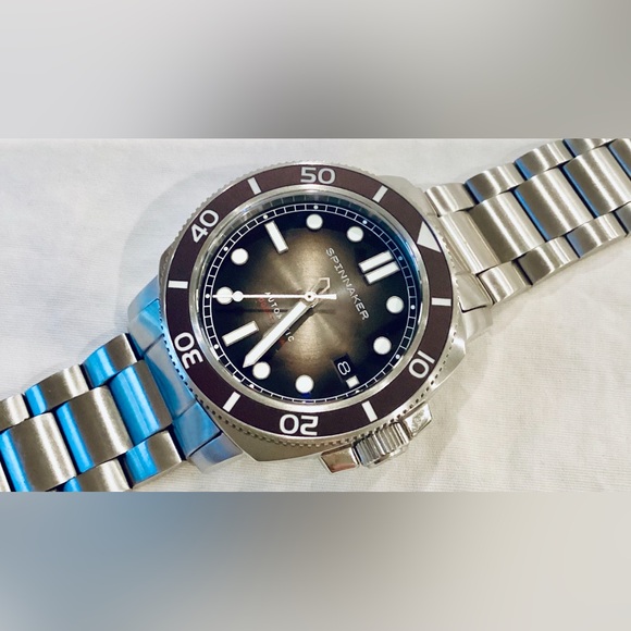 Automatic Spinnaker Hull Harvest Brown 300m Men's Diver Watch - Picture 1 of 15